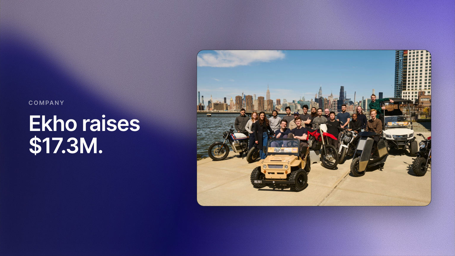 Ekho Raises $17.3M from Activant, JPMorgan, Winnebago, YC